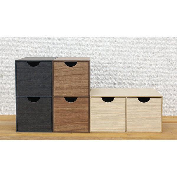 収納ラック 2段 引き出し 小物収納 収納スタンド 収納ケース 収納ボックス 小物入れ 木目 橋本達之助 日本製 国産 カントリー調 インテリア ステーショナリー 【納期A】【toh-307440】
