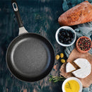 フライパン 24cm 直径 アルミ 鋳物製 IH対応 直火 ガス対応 日本製 容量 2L 熱伝導 厚底 テフロンコーティング テフロンプロファイル 汚れ防止 お手入れ簡単 【納期A】【toh-307838】