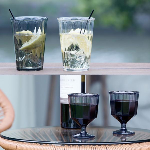 コップ カップ グラス おしゃれ デザイン ワイングラス タンブラー クリア 透明 スモーク 420ml 250ml 樹脂製 食洗機可 割れにくい 重ねられる kinto キントー 【納期A】【toh-310511】