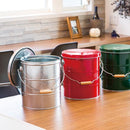 米びつ 5kg 保存容器 入れ物 おしゃれ インテリア 密閉 密封 防虫 洗える 耐久性 トタン 缶 ライスストッカー オバケツ 日本製 【納期A】【toh-312862】