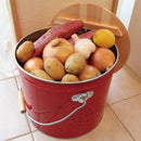 野菜ストッカー 収納容器 収納ボックス 収納庫 入れ物 保存容器 通気性 鮮度維持 ひのき 檜 桧 おしゃれ インテリア オバケツ 日本製 【納期A】【toh-312890】