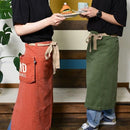 ハーフエプロン サロン 腰 ギャルソン エプロン おしゃれ ワークエプロン 前掛け かわいい かっこいい カフェ レストラン 飲食店 アウトドア キャンプ 【納期A】【toh-313401】