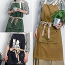 エプロン メンズ レディース 男女兼用 キッチン ガーデン キャンプ おしゃれ かわいい ポケット付き 綿100% コットン 【納期A】【toh-313416】