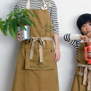 エプロン メンズ レディース 男女兼用 キッチン ガーデン キャンプ おしゃれ かわいい ポケット付き 綿100% コットン 【納期A】【toh-313416】