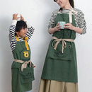 エプロン メンズ レディース 男女兼用 キッチン ガーデン キャンプ おしゃれ かわいい ポケット付き 綿100% コットン 【納期A】【toh-313416】