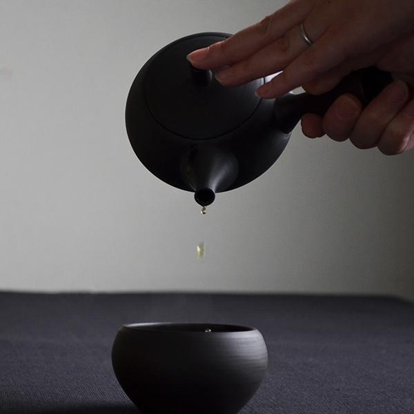 急須 常滑焼 330ml 日本製 国産 せっ器 石器 きゅうす 伝統工芸士 梅原廣隆 SALIU デザイン コラボ 手作業 ハンドメイド 茶こし 茶漉し 【納期A】【toh-313754】