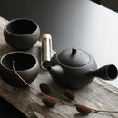 急須 常滑焼 330ml 日本製 国産 せっ器 石器 きゅうす 伝統工芸士 梅原廣隆 SALIU デザイン コラボ 手作業 ハンドメイド 茶こし 茶漉し 【納期A】【toh-313754】