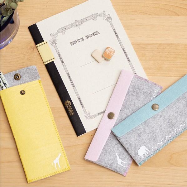 ペンケース 大人用 おしゃれ フェルト かわいい 筆箱 オフィス 学校 【納期A】【toh-315376】