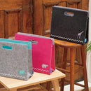 マガジンラック A4 本立て フェルト 収納ケース 雑誌 小物入れ ドキュメントボックス おしゃれ インテリア 【納期A】【toh-315433】