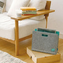 マガジンラック A4 本立て フェルト 収納ケース 雑誌 小物入れ ドキュメントボックス おしゃれ インテリア 【納期A】【toh-315433】