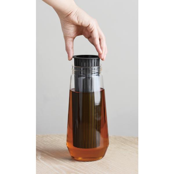 ウォーターカラフェ 1000ml 1リットル フィルター付き 水差し ピッチャー ポット コーヒー粉 茶葉 コールドブリュー アイスコーヒー 珈琲 麦茶 キントー kinto 【納期A】【toh-324450】