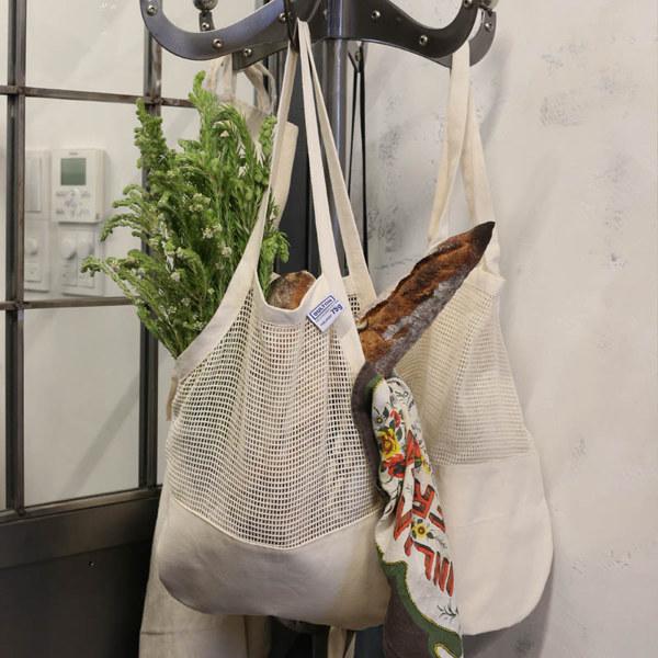 鞄 カバン エコバッグ 買い物バッグ ハンドメイド バック オーガニック コットン メッシュバッグ 収納 保存袋 おしゃれ ナチュラル カントリー ダルトン DULTON 【納期A】【toh-328846】