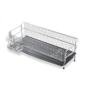 水切り かご ラック 水きり ステンレス製 スリム 幅 約 20cm 水切りラック 水切りカゴ シンク 省スペース コンパクト 置きやすい カトラリーラック 日本製 【納期A】【toh-333240】