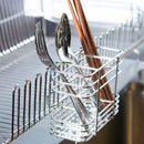 水切り かご ラック 水きり ステンレス製 スリム 幅 約 20cm 水切りラック 水切りカゴ シンク 省スペース コンパクト 置きやすい カトラリーラック 日本製 【納期A】【toh-333240】