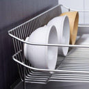 水切り かご ラック 水きり ステンレス製 スリム 幅 約30cm 水切りラック 水切りカゴ シンク 省スペース コンパクト 使いやすい カトラリーラック 日本製 【納期A】【toh-333241】