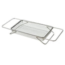 水切り かご ラック 水きり ステンレス製 スリム 伸縮式 水切りラック 水切りカゴ シンク 省スペース コンパクト 置きやすい 使いやすい 薄型 薄い 日本製 【納期A】【toh-334206】