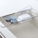 水切り かご ラック 水きり ステンレス製 スリム 伸縮式 水切りラック 水切りカゴ シンク 省スペース コンパクト 置きやすい 使いやすい 薄型 薄い 日本製 【納期A】【toh-334206】