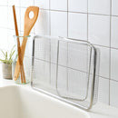 水切り かご ラック 水きり ステンレス製 スリム 伸縮式 水切りラック 水切りカゴ シンク 省スペース コンパクト 置きやすい 使いやすい 薄型 薄い 日本製 【納期A】【toh-334206】