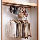 収納ハンガー 2段式 上下 段違い 収納 ハンガー クローゼット 衣装棚 ロッカー ワードローブ 衣裳部屋 衣装箪笥 伸縮ハンガー 収納用品 便利グッズ 吊り下げ式 【納期A】【toh-334677】