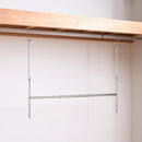 収納ハンガー 2段式 上下 段違い 収納 ハンガー クローゼット 衣装棚 ロッカー ワードローブ 衣裳部屋 衣装箪笥 伸縮ハンガー 収納用品 便利グッズ 吊り下げ式 【納期A】【toh-334677】