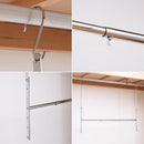 収納ハンガー 2段式 上下 段違い 収納 ハンガー クローゼット 衣装棚 ロッカー ワードローブ 衣裳部屋 衣装箪笥 伸縮ハンガー 収納用品 便利グッズ 吊り下げ式 【納期A】【toh-334677】