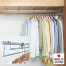 ハンガー 収納アップ 段違い 2段式 伸縮ハンガー 収納力 1.5倍 収納ハンガー 伸縮式 段違いハンガー 2段ハンガー 日本製 アイデア 便利グッズ 【納期A】【toh-334680】