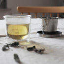 ティーカップ 茶漉し 1杯用 茶こし ストレーナー ティーパックカップ コップ 紅茶 お茶 二重構造 ダブルウォール ふた付き 蓋つき 耐熱ガラス キントー kinto 【納期A】【toh-339672】