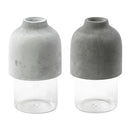 一輪挿し 花瓶 花びん 鉢 ケース 入れ物 フラワーベース ガラス コンクリート 花挿し おしゃれ スタイリッシュ モダン 花 観葉植物 インテリア 【納期A】【toh-341001】