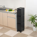 ゴミ箱 3段 分別 キャスター付き ごみ箱 縦型 キッチン リビング ふた付き 蓋 白 ホワイト 黒 ブラック 省スペース おしゃれ スタイリッシュ スリム 容量 36L 【納期A】【toh-342340】