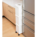 ゴミ箱 3段 分別 キャスター付き ごみ箱 縦型 キッチン リビング ふた付き 蓋 白 ホワイト 黒 ブラック 省スペース おしゃれ スタイリッシュ スリム 容量 36L 【納期A】【toh-342340】