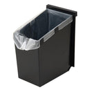 ゴミ箱 2段 分別 キャスター付き ごみ箱 縦型 キッチン リビング 白 ホワイト 黒 ブラック 省スペース おしゃれ スタイリッシュ スリム 容量 20L 【納期A】【toh-342596】