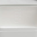 バケツ ふた付き 蓋 フタ 取っ手 持ち手 洗い桶 掃除道具 用具 おしゃれ 小物収納 収納ケース メモリ付き 漬け洗い 長方形 角型 洗面台 シンク 白 ホワイト 【納期A】【toh-344114】