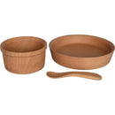 食器セット 3点 子供用 木製 天然木 お皿 プレート ボウル お椀 お箸 スプーン フォーク おしゃれ かわいい 【納期A】【toh-344325】