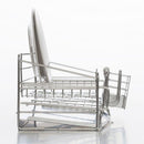 水切り 伸縮 水切りラック 水切りかご 水切りカゴ ステンレス 大容量 シンク上 箸立て 箸たて 日本製 金属 トレー 斜め グラスホルダー フック カトラリー入れ 【納期A】【toh-346374】