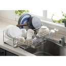 水切り 伸縮式 水切りラック 水切りかご 水切りカゴ ステンレス 大容量 シンク上 箸立て 日本製 トレー 斜め トレイ グラスホルダー フック カトラリー入れ 【納期A】【toh-346375】