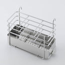 水切り 伸縮式 水切りラック 水切りかご 水切りカゴ ステンレス 大容量 シンク上 箸立て 日本製 トレー 斜め トレイ グラスホルダー フック カトラリー入れ 【納期A】【toh-346375】