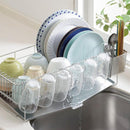 水切り 大容量 シンク上 スリム 水切りラック 水切りかご 水切りカゴ ステンレス 箸立て 日本製 金属製 トレー 斜め グラスホルダー フック カトラリー容器 【納期A】【toh-346377】