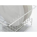 水切り 大容量 シンク上 スリム 水切りラック 水切りかご 水切りカゴ ステンレス 箸立て 日本製 金属製 トレー 斜め グラスホルダー フック カトラリー容器 【納期A】【toh-346377】