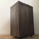 ゴミ箱 45L ごみ箱 木製 カバー 天然木 桐 おしゃれ インテリア 北欧 ナチュラル カントリー カフェ風 木目 ウッド フレーム スライド フタ 蓋 キャスター付き 【納期A】【toh-346616】