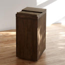 ゴミ箱 45L ごみ箱 木製 カバー 天然木 桐 おしゃれ インテリア 北欧 ナチュラル カントリー カフェ風 木目 ウッド フレーム スライド フタ 蓋 キャスター付き 【納期A】【toh-346616】