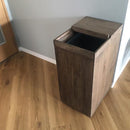 ゴミ箱 45L ごみ箱 木製 カバー 天然木 桐 おしゃれ インテリア 北欧 ナチュラル カントリー カフェ風 木目 ウッド フレーム スライド フタ 蓋 キャスター付き 【納期A】【toh-346616】