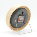 掛け時計 壁掛け 時計 ウォールクロック 円形 丸型 シンプル 北欧 見やすい 木目 柄 北欧 天然木製 ガラス 連続秒針 静か 無音 インテリア ナチュラル カフェ風 【納期A】【toh-349263】