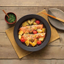 お皿 プレート 電子レンジ対応 オーブン対応 直火対応 調理皿 時短 調理 料理 皿 20cm おしゃれ スタイリッシュ シンプル 【納期A】【toh-349298】