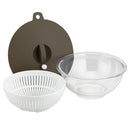 ボウル 電子レンジ対応 オーブン対応 調理ボウル ボール 時短 調理 料理 お椀 おしゃれ スタイリッシュ シンプル ザル ふた付き フタ 蓋 【納期A】【toh-349300】