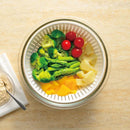 ボウル 電子レンジ対応 オーブン対応 調理ボウル ボール 時短 調理 料理 お椀 おしゃれ スタイリッシュ シンプル ザル ふた付き フタ 蓋 【納期A】【toh-349300】