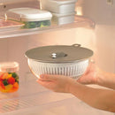 調理ボウル ボール 電子レンジ対応 オーブン対応 時短 調理 料理 お椀 おしゃれ スタイリッシュ シンプル ザル ふた付き フタ 蓋 【納期A】【toh-349301】