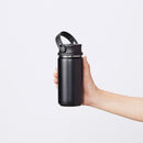 水筒 350ml ボトル マグ おしゃれ 携帯 持ち運び 保冷 保温 アウトドア キャンプ お出掛け 屋外 ハンドル付き 取っ手 持ち手 黒 白 青 赤 【納期A】【toh-350468】