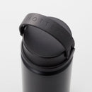 水筒 350ml ボトル マグ おしゃれ 携帯 持ち運び 保冷 保温 アウトドア キャンプ お出掛け 屋外 ハンドル付き 取っ手 持ち手 黒 白 青 赤 【納期A】【toh-350468】