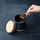 キャニスター 400ml 入れ物 保存容器 調味料 茶葉 珈琲 コーヒー 磁器 蓋 コルク おしゃれ キッチンツール 北欧 和風 キントー kinto 【納期A】【toh-351078】