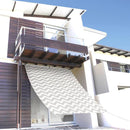 日除けシェード 日除けテント 日除けシート ベランダ 庭 シェード 窓 外側 玄関 ガーデニング おしゃれ ロープ 日除け 日よけ オーニング サンシェード 目隠し 【納期A】【toh-354959】